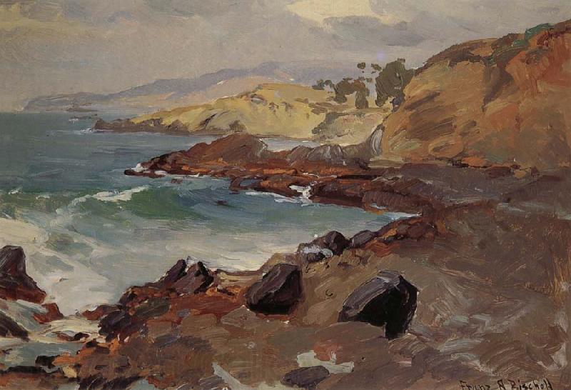 Franz Bischoff Untitled Coastal Seascape France oil painting art